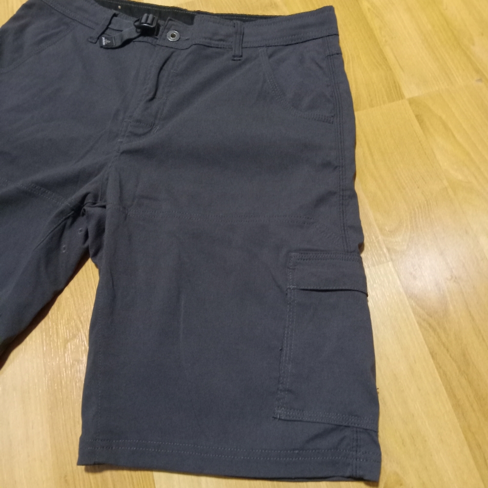 PrAna Men's Gray Nylon 10" Shorts * Size: Medium - Picture 4 of 12